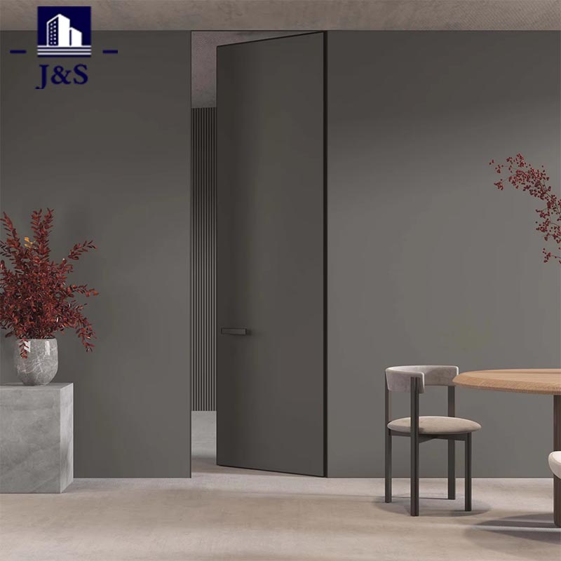 Anpassad osynlig dörr minimalistisk ramlös